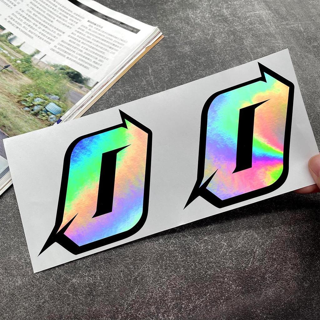 Белые светоотражающие наклейки JDM для автомобиля, водонепроницаемые декоративные чехлы для мотоциклов