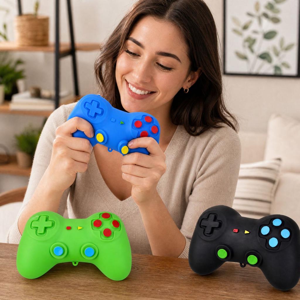 Игрушка с большой ручкой, веселая сенсорная игрушка для детей и взрослых, случайный цвет