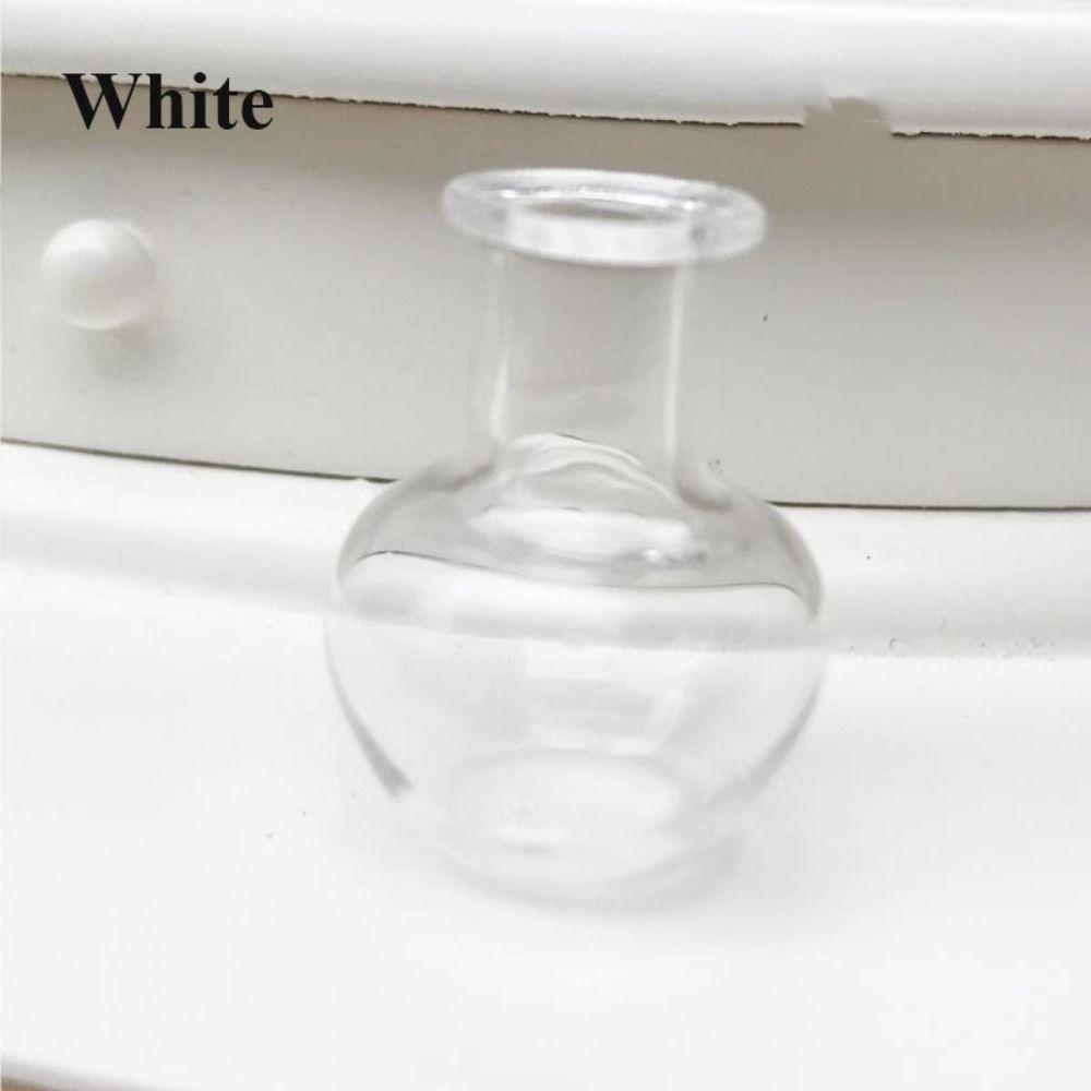 Красочный 1:12 2,5 см Мини-Стеклянная Ваза Ручной Работы Кукольный Дом Миниатюры Ваза Кукольный Дом Декор Кухонный Орнамент DIY Аксессуары