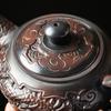 Фиолетовый керамический старинный чайник, керамический резной чайник кунг-фу, одинарный чайник, устройство для заваривания чая пуэр, чайные наборы, китайский чайник