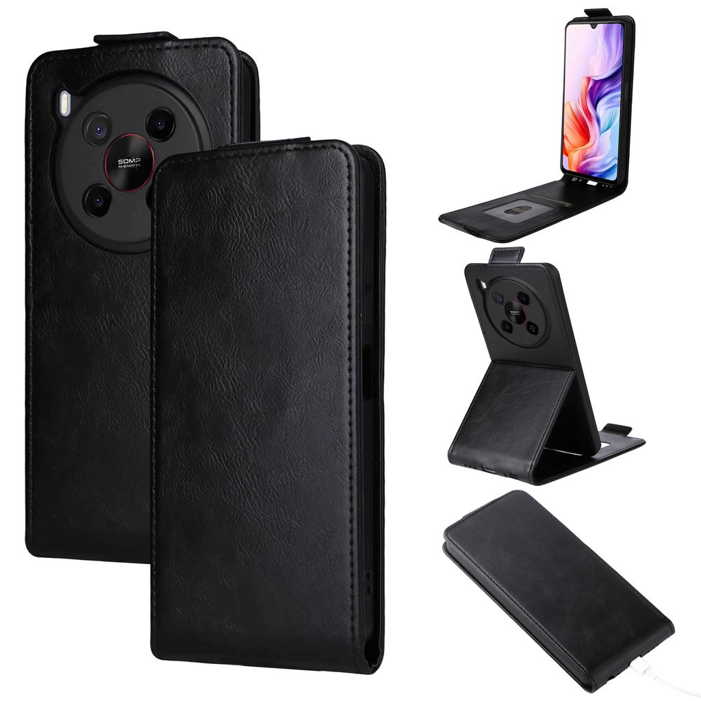 Для ZTE Blade V70 Max Чехол-подставка Магнитная застежка Вертикальный откидной Кожаный чехол для телефона с держателем для карт