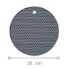 Round Insulation Silicone Mat Non-Slip Heat-Resistant Anti-Scalding Honeycomb Microwave Oven Mat Pot Holder Thicken Coasters