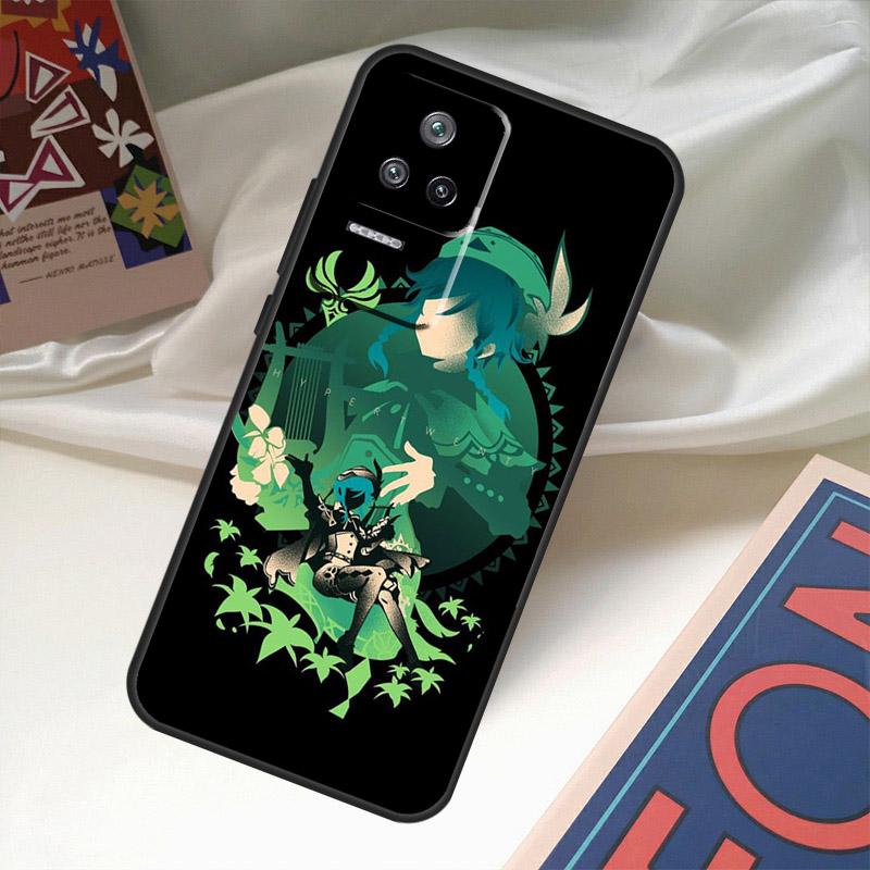 Чехол Genshin Impact Венти для Xiaomi 13 14 Ultra 11T 12T 13T Pro 12 Lite POCO X6 M6 Pro X3 X4 X5 M5s F3 F5