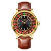 LIGE 2025 Creative Men Watch Fashion Roulette Dial Waterproof Luminous Men's Quartz Watch