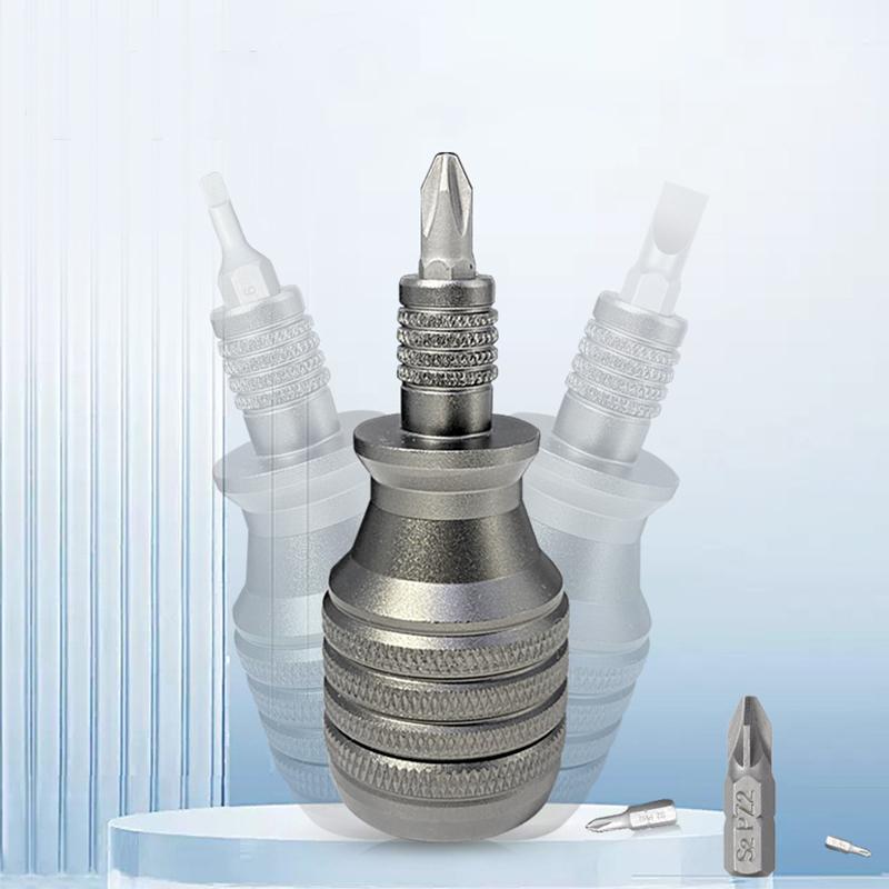 7 In 1 Mini Screwdriver EDC Titanium Alloy Screwdriver S2 Torx Phillips Screw Driver Bit Kit Portable Home Repair Tool