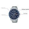 Casio Edifice Ocean Heart Classic Трехстрелочный Трехглазый Часы на Солнечной Батарее Кварцевые Мужские Часы Синие EFS-S510D-2AVUPR