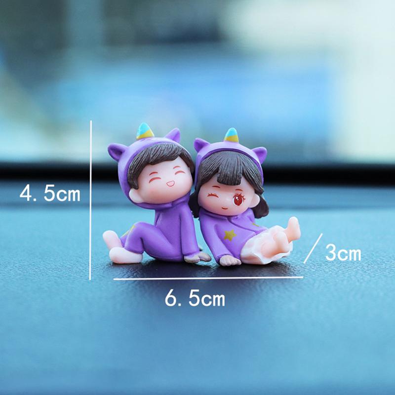Милые креативные мультяшные украшения для автомобиля, украшения для центральной консоли автомобиля, аксессуары для салона автомобиля