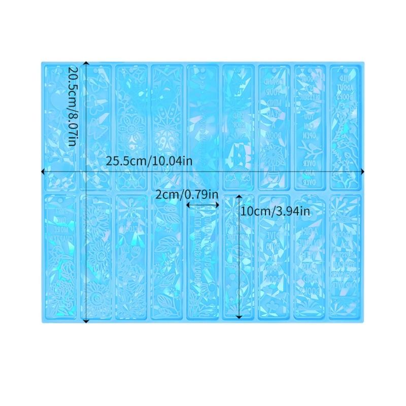 18 стилей закладка силиконовая форма литье ремесло подвеска смола эпоксидная DIY прямоугольная закладка форма для ювелирных изделий DIY вентиляторы