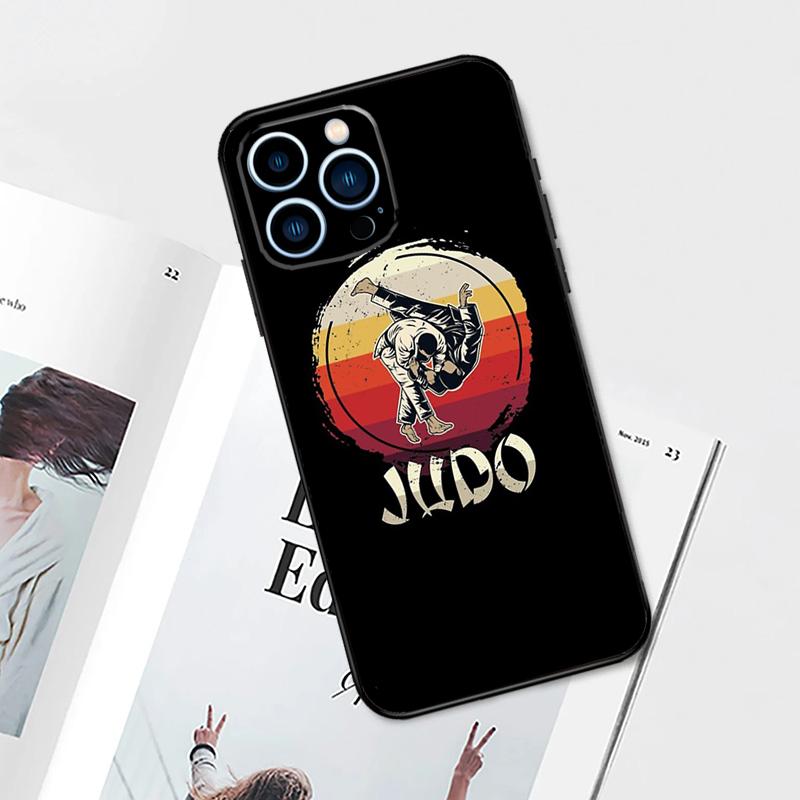Judo BJJ Jiu Jitsu Case For iPhone 15 14 13 12 11 Pro Max Mini Cover X XR XS SE 8 7 14 15 Plus Accessories