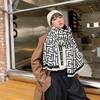 Autumn and Winter New Paper Pattern Jacquard Imitation Cashmere Thick Scarf Autumn and Winter New Versatile Thickened Warm Shawl