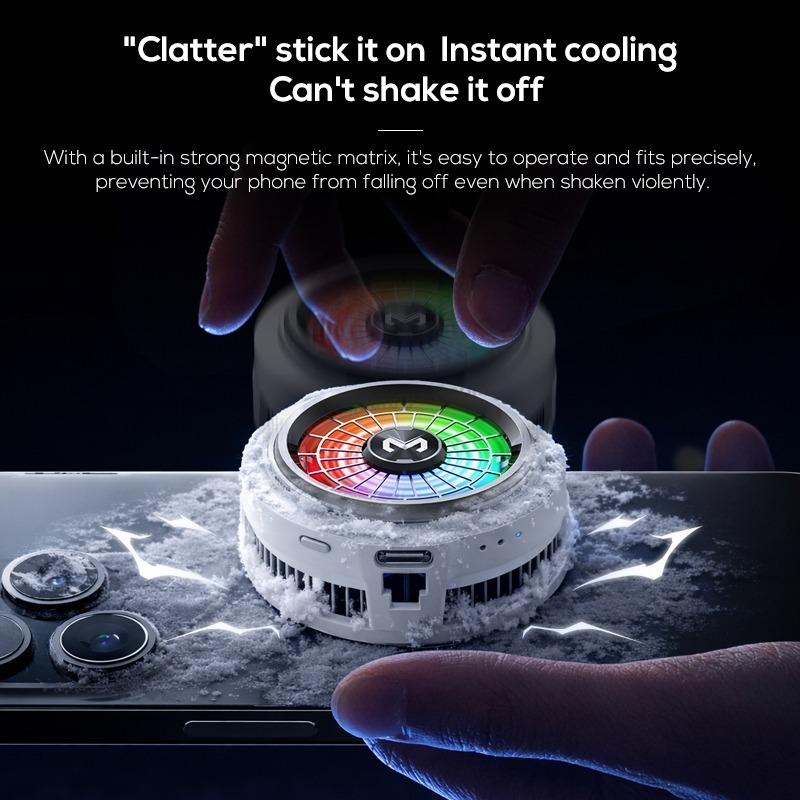 Memo CX20 Mobile Phone Accessories Semiconductor Magnetic/Back-clip 2 in 1 PUBG Game Cooler for IOS Android Cooling Fan Radiator 6
