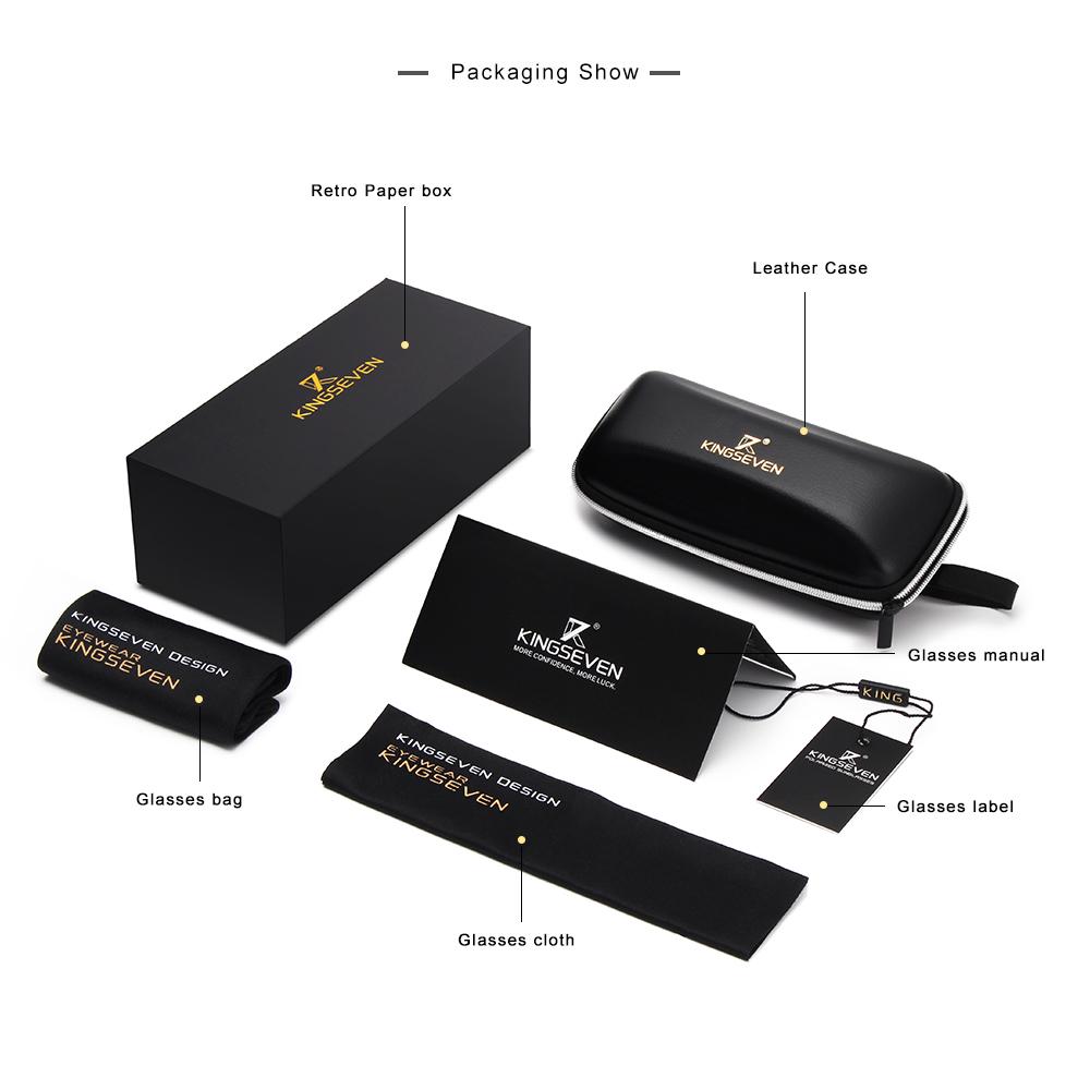 Kingseven NEW Polarized Sunglasses Men Women Driving Square Eyewear Men's Sun Glasses Male Goggle UV400 Sunglasses