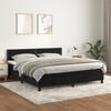 VidaXL Divan Bed and Mattress Black 160x200 Cm Velvet 3141253