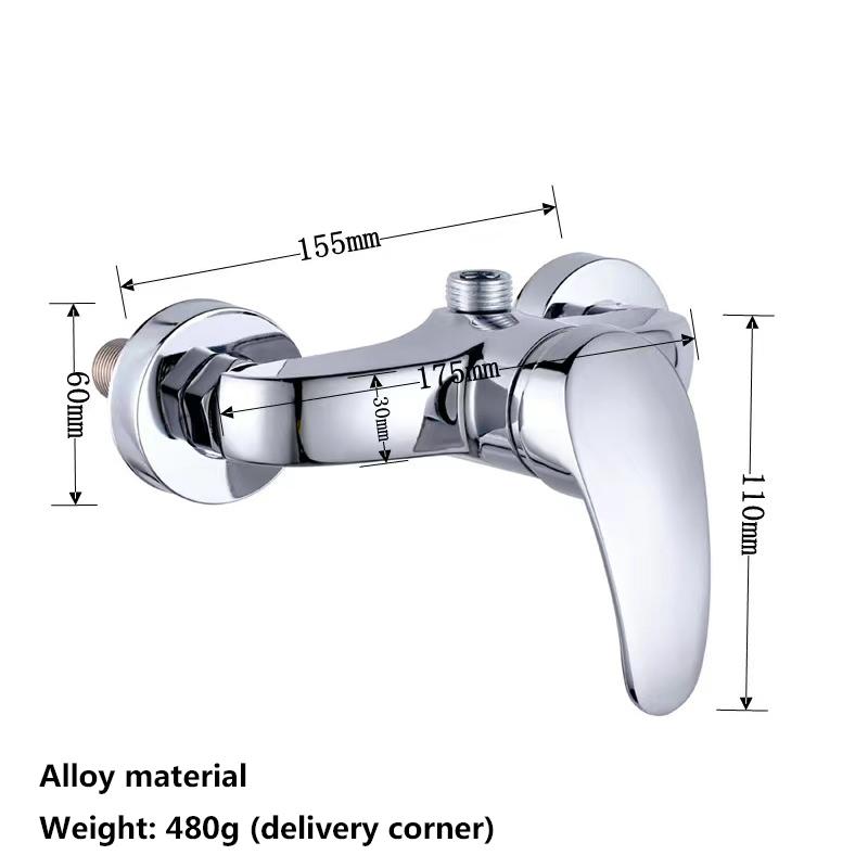 Shower Faucet, Bathroom Switch, Dual Hot and Cold Water Faucet, Concealed Installation, Shower Mixing Valve, Electric Water Heater, Showerhead