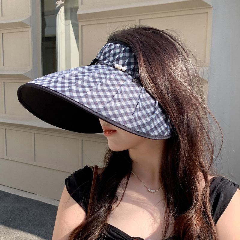 Летняя уличная шляпа от солнца с широкими полями, детская модная универсальная шляпа от солнца премиум-класса с открытым верхом