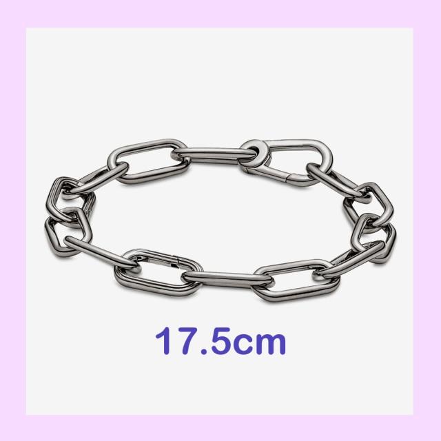 925 стерлингового серебра New Me кольцо бусина круглый соединитель шарм двойной Fit Me звено цепи жемчуг браслет ювелирные изделия