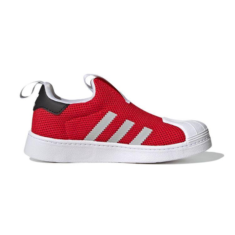 Adidas Superstar 360 Little Kid Vivid Red White Kids Sneakers Clear-Grey Footwear-White GZ5034