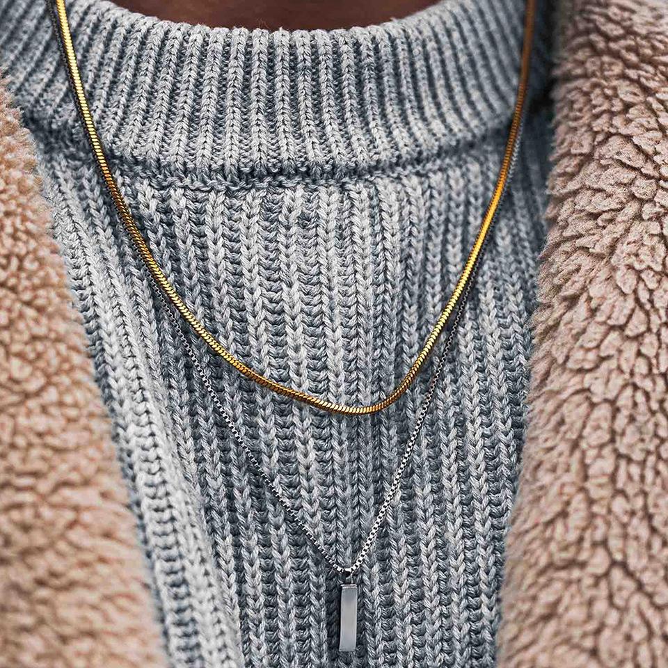 European & American Stylish Korean Stainless Steel Clavicle Necklace for Women - Luxury Titanium Steel Chain Jewelry