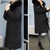BITCED Women's Padded Coat - Plus Size, Mid-Length Winter Jacket