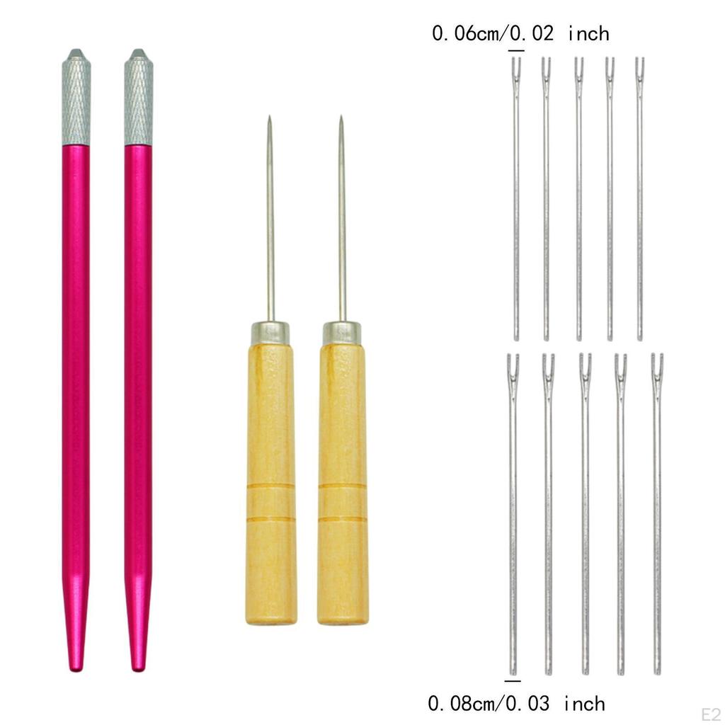 Doll Hair Insertion Tool Repair Portable Wig Accessories with Awl for Shop