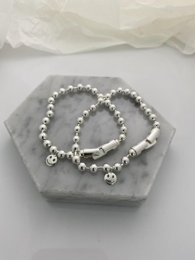 925 silver ball cross necklace