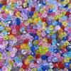 Creative Bicone Loose Beads 20-200Pcs 5-8mm Acrylic Transparent For Jewelry Making DIY Faceted Supplies