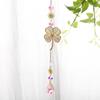 Sun Catcher Clover Ginkgo Leaf Window Hanging Wind Chimes Ornaments Light Catcher Crystal Prism Rainbow Maker Pendants Decor
