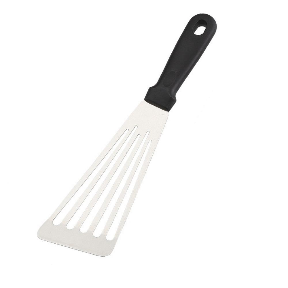 Stainless Steel Fish Frying Spatula Rust Proof Non Stick Frying Turner Slanted Edge Design Household Kitchen Shovel Teppanyaki