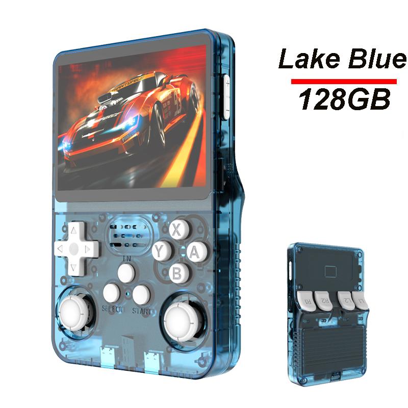 Портативная игровая консоль R36S с экраном IPS 3,5 дюйма, 128 ГБ, классическая ретро-игровая консоль, система Arkos, портативный карманный видеоплеер