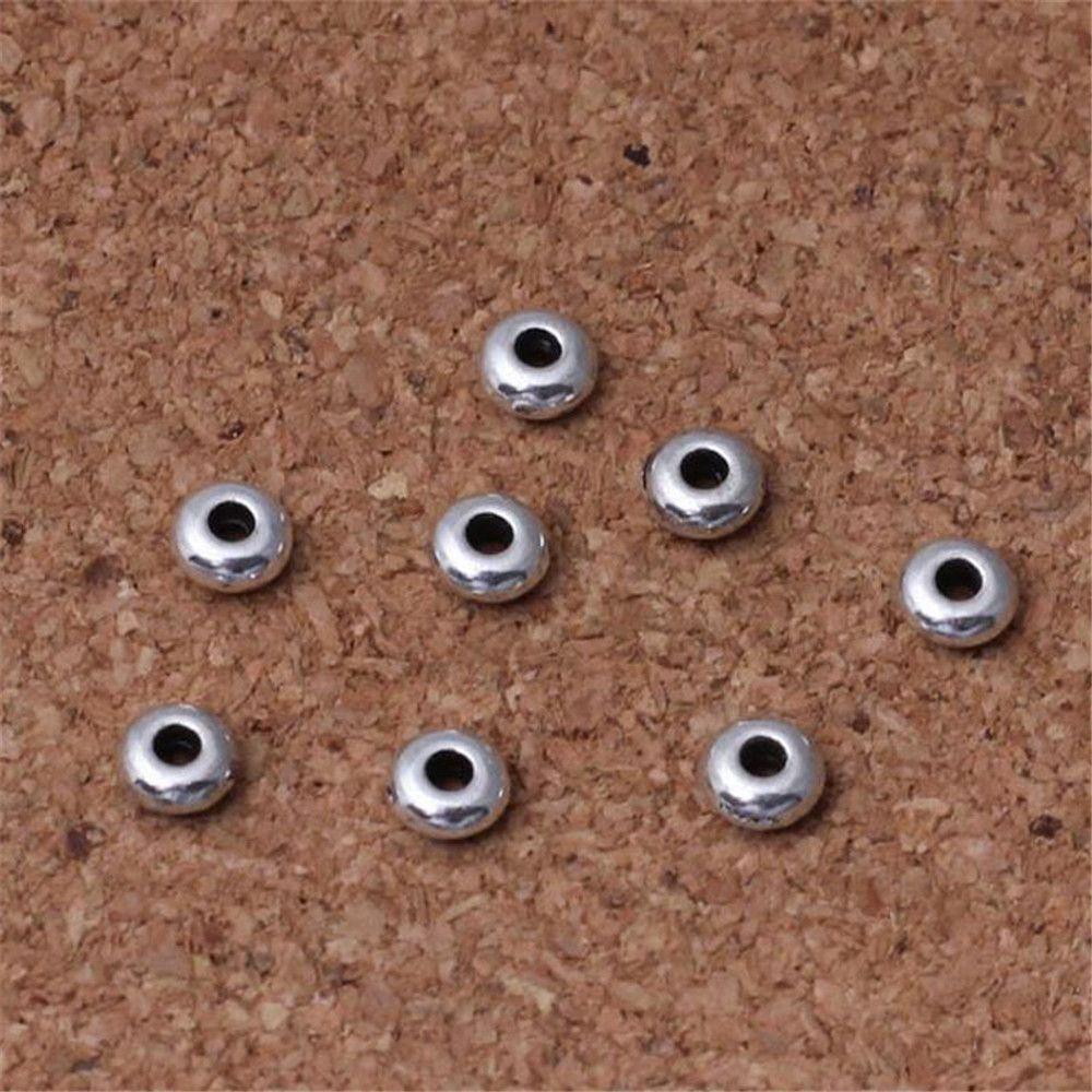 100pcs/set Handmade Stainless Steel Crafts Bracelet Components Spacer Beads DIY Tool Jewelry Making