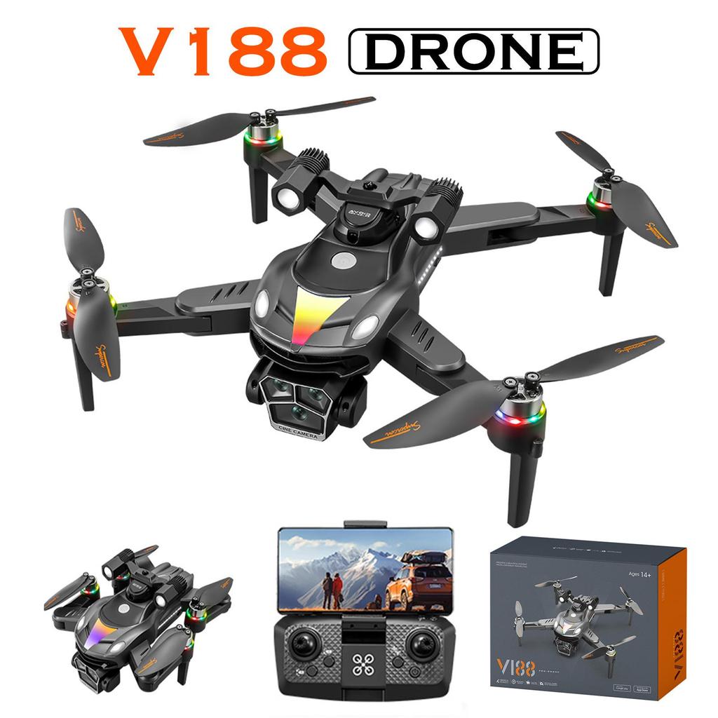 V188 Drone 8K HD Aerial Photography, Long Battery, Four-Axis, Brushless Obstacle Avoidance, Remote Control Airplane Toy