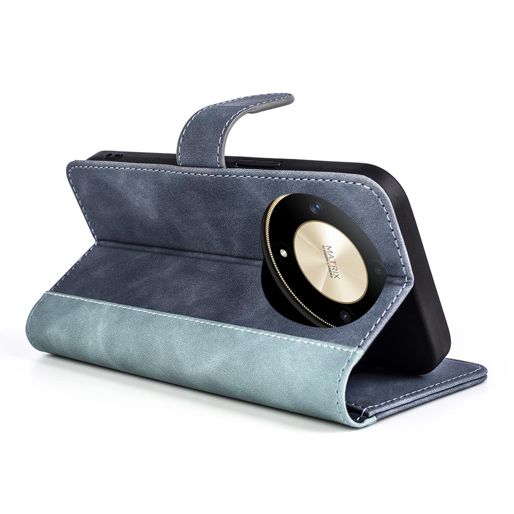 Для Honor X50 5G/X9b 5G/Magic6 Lite 5G Чехол Цветная вставка Фолио Кожаный Чехол для Мобильного Телефона