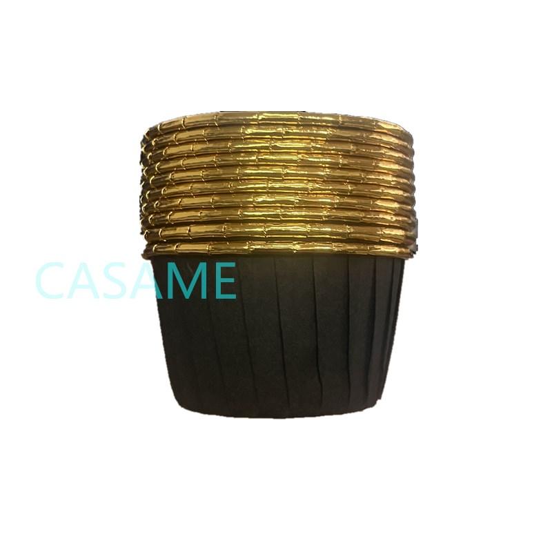 50 шт./упак. золотая фольга, серебряная, для кексов, обертки для тортов, противень, чехол для выпечки, бумажные стаканчики для торта, кондитерские инструменты, праздничные принадлежности