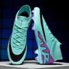 A 2025 Football Shoe Men's High-top Spikes and Broken Nails Student Youth Grass Game Training Sneakers