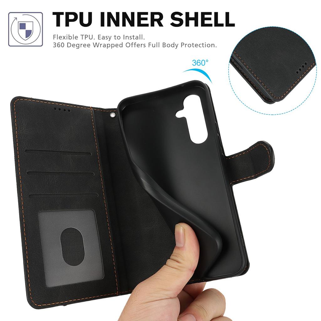 For Samsung Galaxy A26 5G Case PU Leather Phone Cover with Wallet Stand View