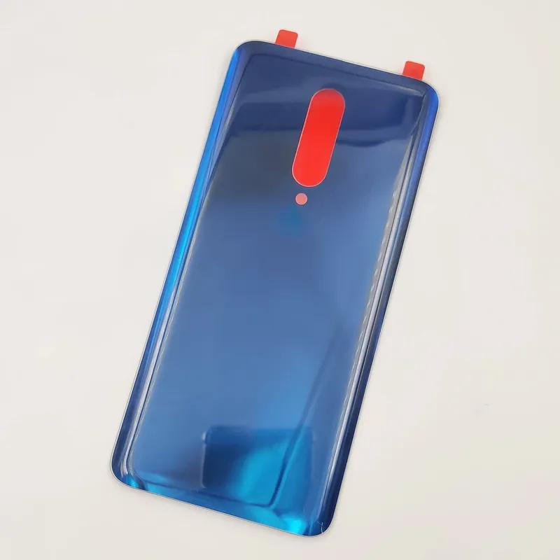 Стеклянная крышка аккумулятора для OnePlus 7 Pro Задняя крышка Корпус Панель + Оригинальная клейкая наклейка ЛОГОТИП