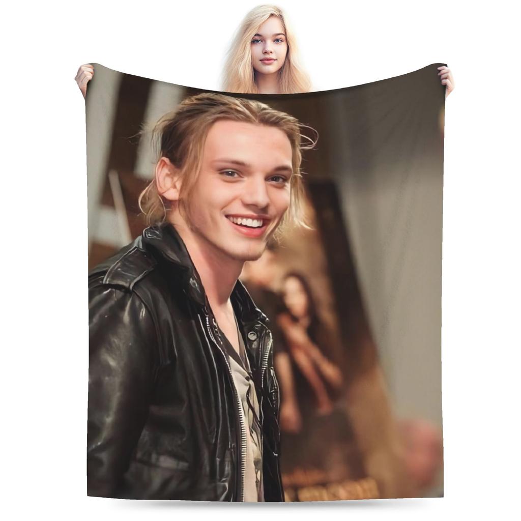 Jamie Campbell Bower Throw Blanket for Couch Soft Fuzzy Plush Blanket 50x60 Inches Multiple Sizes Bedspread for All Seasons
