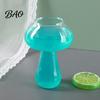 Fruit Tea Cup Mushroom Cocktail Glass Cup, Creative Clear Wine Glasses, Borosilicate Cute Coffee Cups, Novelty Drinkware Bar KTV Tool Sparkling Drink