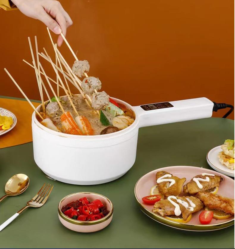 Бытовая интеллектуальная маломощная электрическая плита, рисоварка для студенческого общежития, суп-лапша с пароваркой, керамическая кастрюля, 2 л