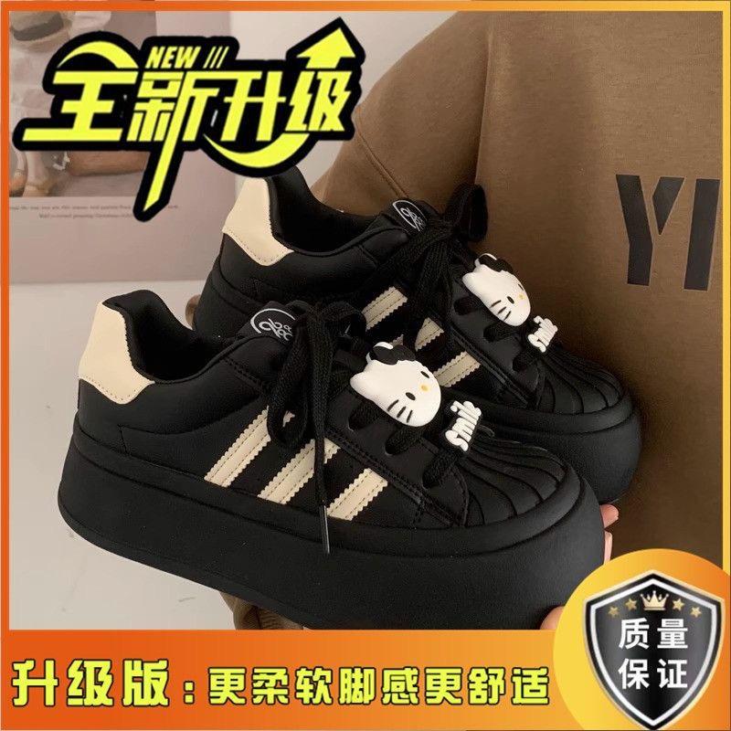 Туфли-ракушки Maillard, маленькие белые туфли, черные кеды, весна 2025, новая коллекция, с круглым носком, на платформе, повседневные, туфли-куклы с большой головой