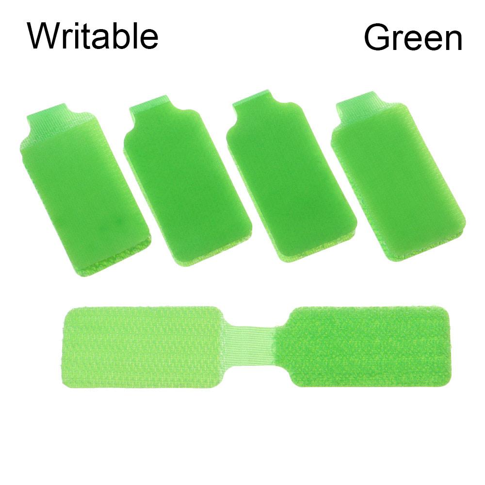 5pcs Writable Nylon Cable Labels Colorful Adhesive Wire Labels Electrical Cables Organize Tie Cord Identification Cord Protector