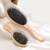 Boar Bristle Comb Easy To Clean Hair Smooth Portable Household Use Hair Comb Air Cushion Comb Scalp Massage