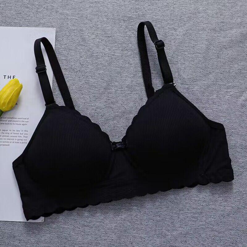 Girls Bras Development Period Underwear Cotton No Steel Ring Bra Gathered Small Chest Thin Girls Bras