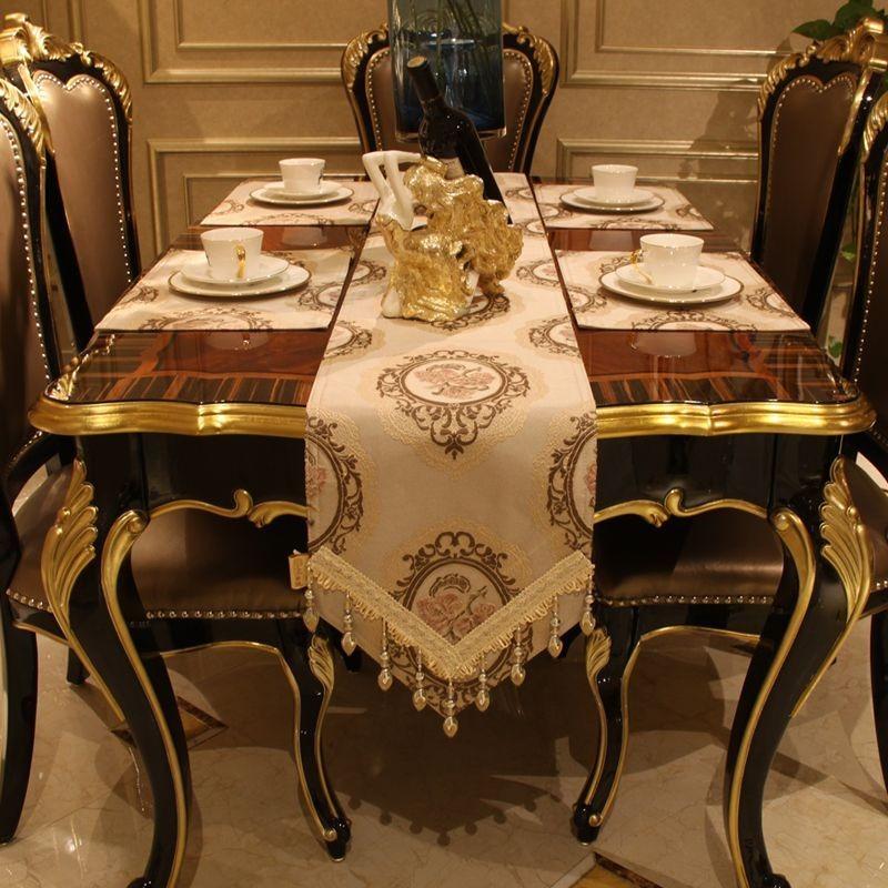 Европейский стиль, подвесные столы с кисточками, флаг, хлопок, лен, цветочная живопись, дорожка для стола, декор, чайная обеденная скатерть, коврик