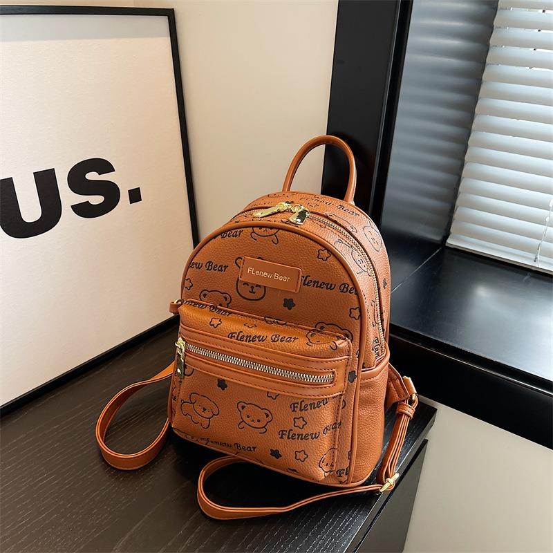 Новый рюкзак милый медведь повседневный модный дорожный маленькая сумка студент колледжа通勤 дорожная сумка