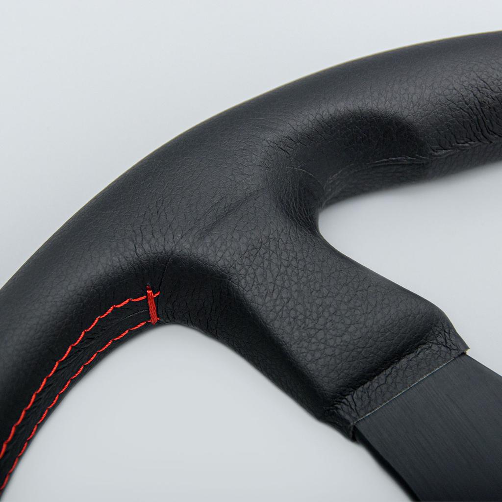 14-дюймовое рулевое колесо JDM из кожи, спортивное гоночное рулевое колесо PC-ST42