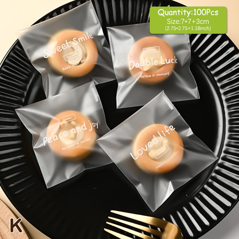 100 шт./лот 2,75" X 2,75" подарочные пакеты из полипропилена для торта, пластиковые пакеты для упаковки конфет, печенья, бисквитов, принадлежности для свадебной вечеринки