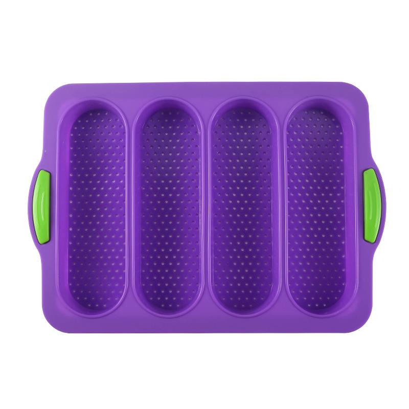 Baking Mold Restaurant Bread Food Mould Grade Baguette Bake Tray Silicone Anti-scalding Non-stick Oven Tool Kitchen Accessories