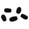 GONKISS Headset Intercom Microphone Windscreen, Small, 6mm Diameter, 30mm Length, 5 Black