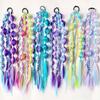 Multi-Color Lantern Bubble Twist Braid Long Gradient Hair Wrap  Music Festival